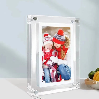 VelauraFrame™ – Rechargeable Acrylic Digital Photo Frame
