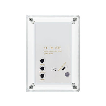 VelauraFrame™ – Rechargeable Acrylic Digital Photo Frame